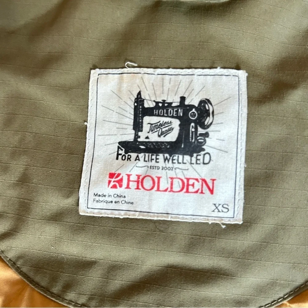 HOLDEN Womens Shelter Jacket Hooded Parka Ski Snowboard Jacket Olive Size XS